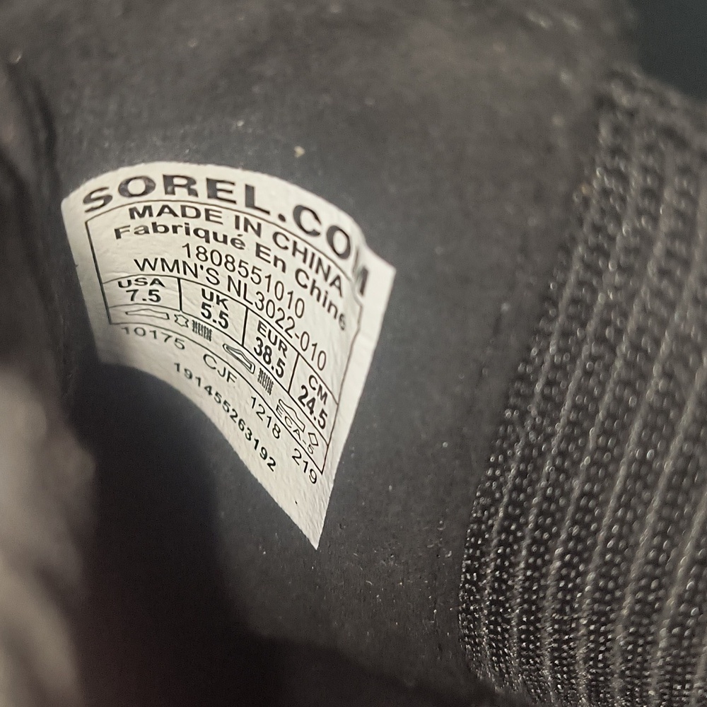 Sorel Joan Rhapsody Wedge Chelsea Leather Snow Boot Size 7.5 - Picture 8 of 9